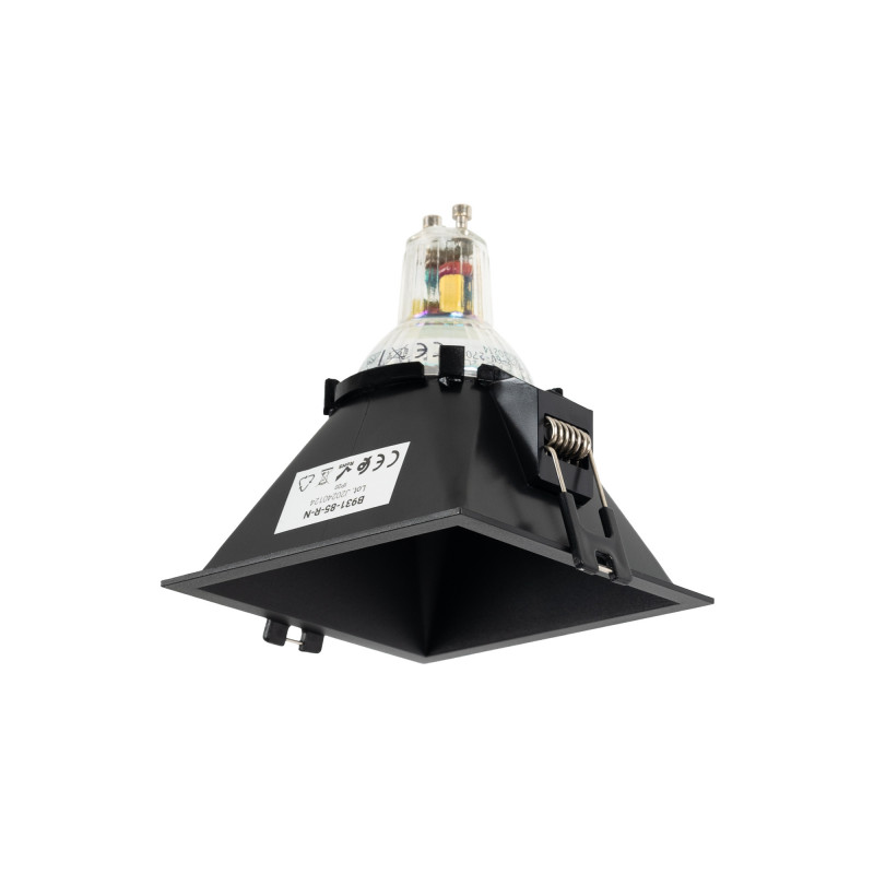 Square recessed downlight ring - Low UGR - Cutout 85 x 85mm