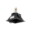 Square recessed downlight ring - Low UGR - Cutout 85 x 85mm