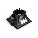 Square recessed downlight ring - Low UGR - Cutout 85 x 85mm