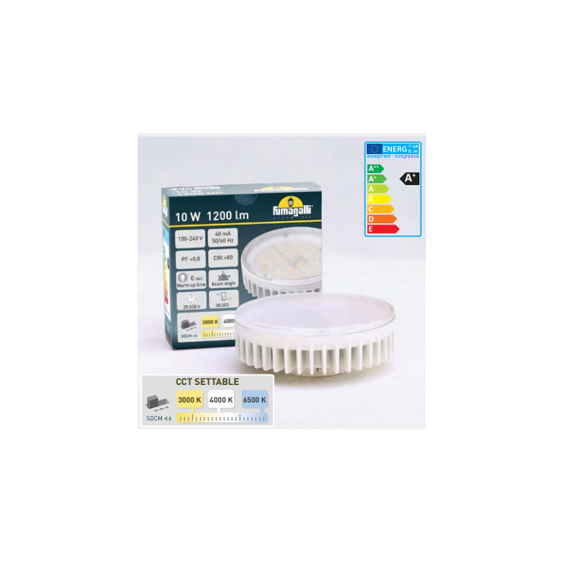 FUMAGALLI LED Wall Light - ESTER - GX53 - 10W - IP55 - CCT
