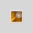 Asymmetrical square recessed downlight ring - Low UGR - Cutout 85 x 85mm
