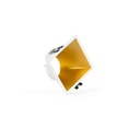 Asymmetrical square recessed downlight ring - Low UGR - Cutout 85 x 85mm