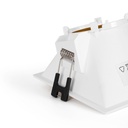Asymmetrical square recessed downlight ring - Low UGR - Cutout 85 x 85mm