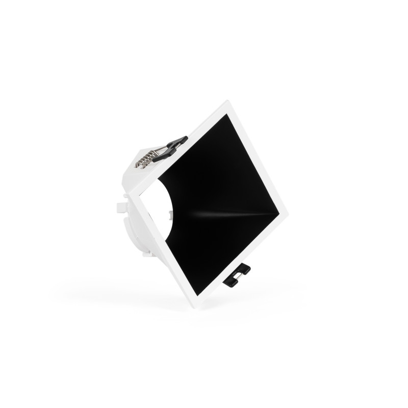 Asymmetrical square recessed downlight ring - Low UGR - Cutout 85 x 85mm