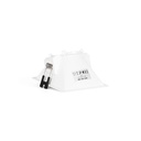 Asymmetrical square recessed downlight ring - Low UGR - Cutout 85 x 85mm