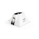 Asymmetrical square recessed downlight ring - Low UGR - Cutout 85 x 85mm