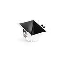 Asymmetrical square recessed downlight ring - Low UGR - Cutout 85 x 85mm
