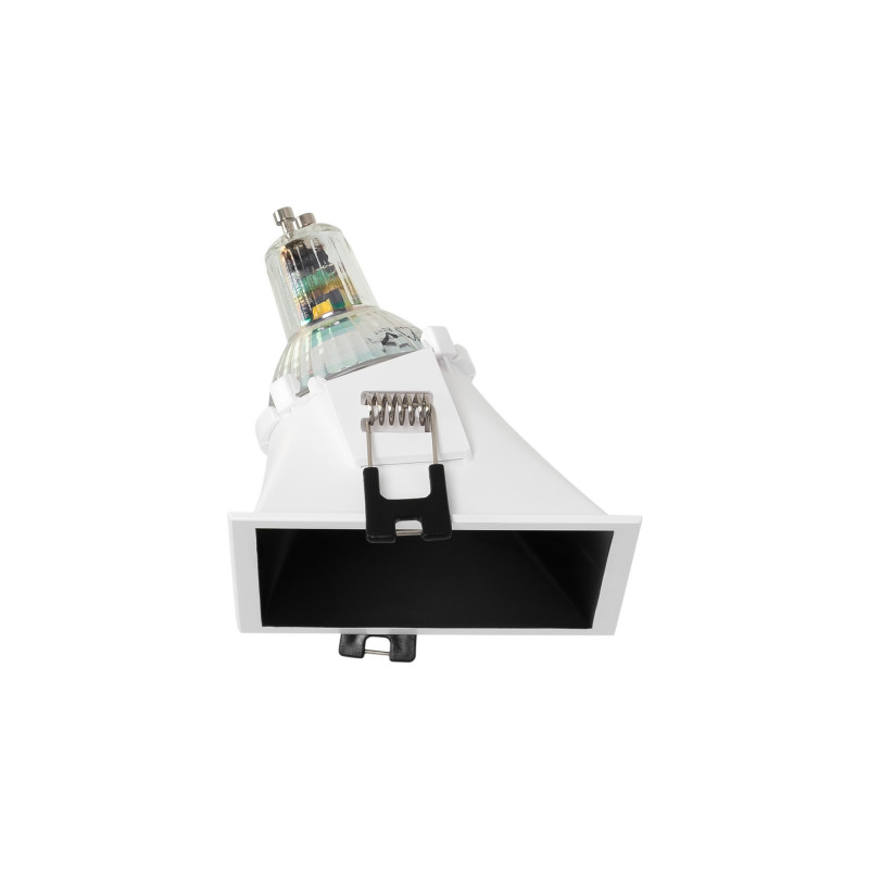 Asymmetrical square recessed downlight ring - Low UGR - Cutout 85 x 85mm