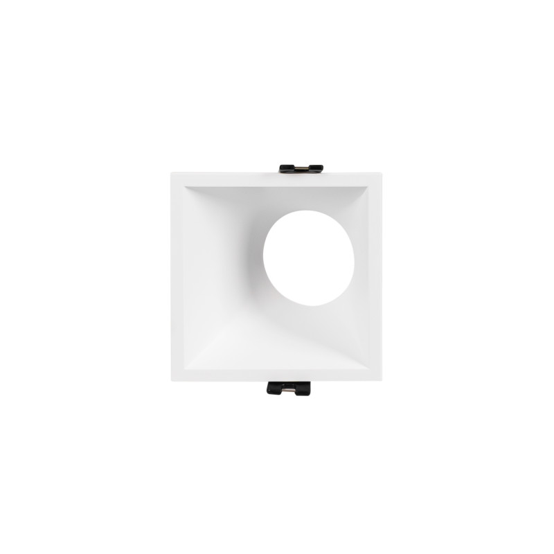 Asymmetrical square recessed downlight ring - Low UGR - Cutout 85 x 85mm
