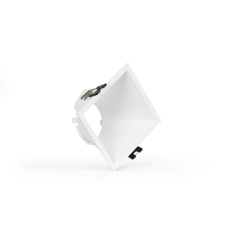 Asymmetrical square recessed downlight ring - Low UGR - Cutout 85 x 85mm