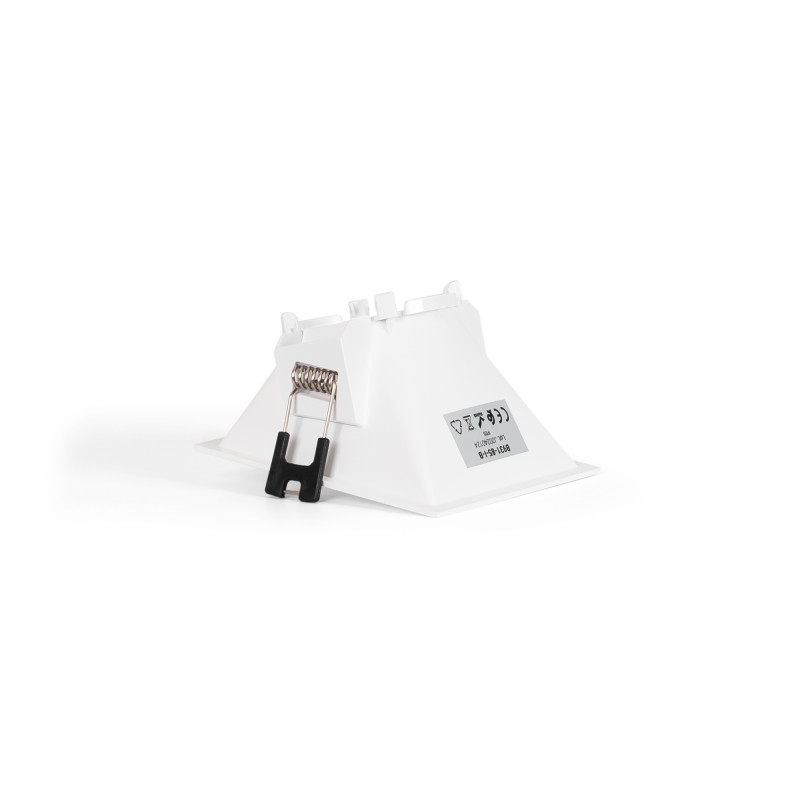 Asymmetrical square recessed downlight ring - Low UGR - Cutout 85 x 85mm