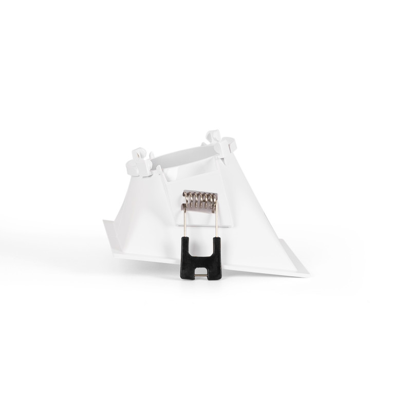 Asymmetrical square recessed downlight ring - Low UGR - Cutout 85 x 85mm