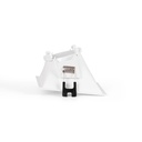Asymmetrical square recessed downlight ring - Low UGR - Cutout 85 x 85mm