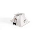 Asymmetrical square recessed downlight ring - Low UGR - Cutout 85 x 85mm