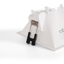 Asymmetrical square recessed downlight ring - Low UGR - Cutout 85 x 85mm