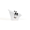 Asymmetrical square recessed downlight ring - Low UGR - Cutout 85 x 85mm