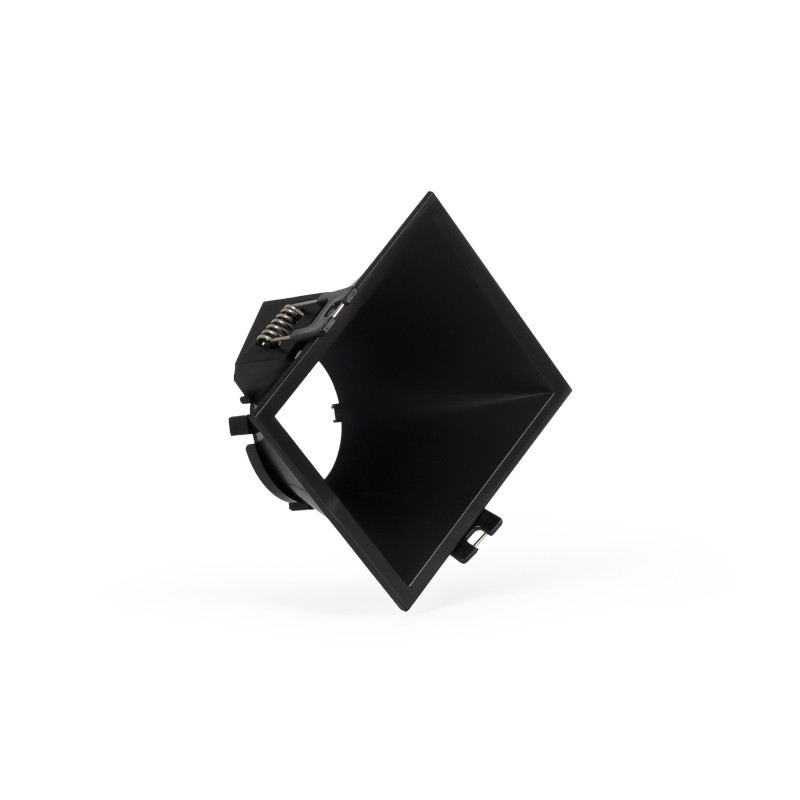 Asymmetrical square recessed downlight ring - Low UGR - Cutout 85 x 85mm