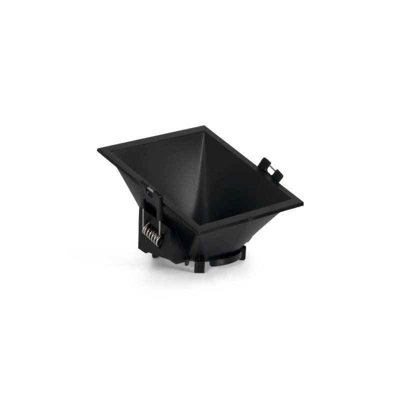 Asymmetrical square recessed downlight ring - Low UGR - Cutout 85 x 85mm