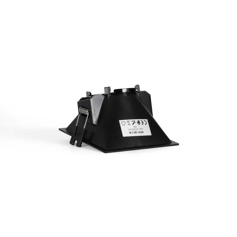 Asymmetrical square recessed downlight ring - Low UGR - Cutout 85 x 85mm