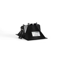 Asymmetrical square recessed downlight ring - Low UGR - Cutout 85 x 85mm