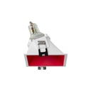 Asymmetrical square recessed downlight ring - Low UGR - Cutout 85 x 85mm