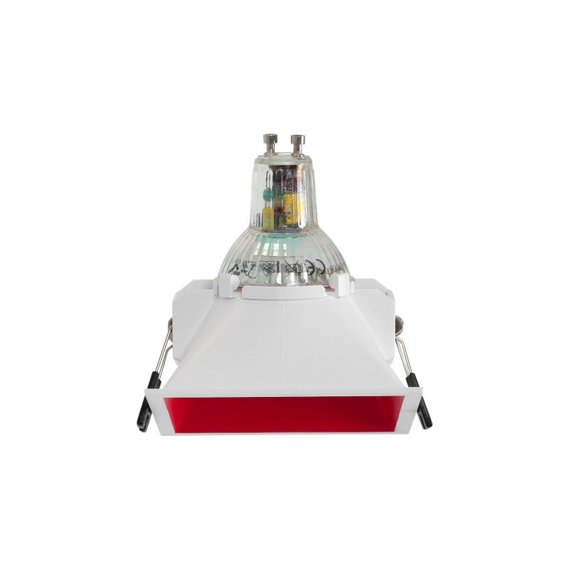 Asymmetrical square recessed downlight ring - Low UGR - Cutout 85 x 85mm