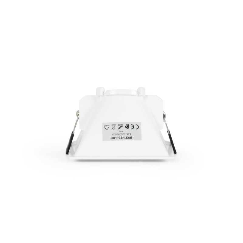 Asymmetrical square recessed downlight ring - Low UGR - Cutout 85 x 85mm