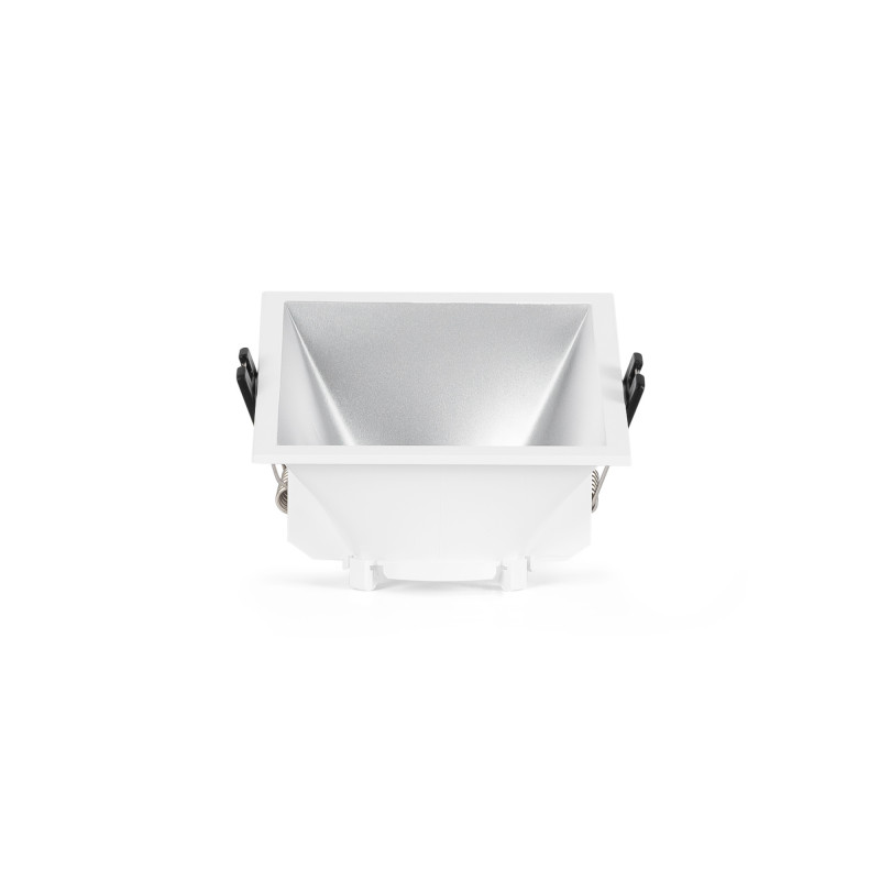 Asymmetrical square recessed downlight ring - Low UGR - Cutout 85 x 85mm