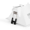Asymmetrical square recessed downlight ring - Low UGR - Cutout 85 x 85mm