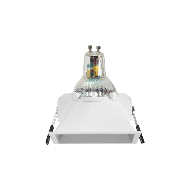 Asymmetrical square recessed downlight ring - Low UGR - Cutout 85 x 85mm