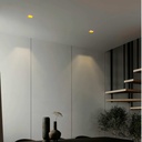 Asymmetrical square recessed downlight ring - Low UGR - Cutout 85 x 85mm