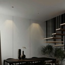 Asymmetrical square recessed downlight ring - Low UGR - Cutout 85 x 85mm