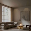 Asymmetrical square recessed downlight ring - Low UGR - Cutout 85 x 85mm