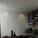 Asymmetrical square recessed downlight ring - Low UGR - Cutout 85 x 85mm