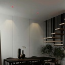 Asymmetrical square recessed downlight ring - Low UGR - Cutout 85 x 85mm