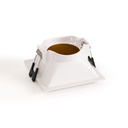 Square recessed downlight ring - Low UGR - Cutout 75 x 75mm