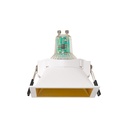 Square recessed downlight ring - Low UGR - Cutout 75 x 75mm