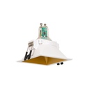 Square recessed downlight ring - Low UGR - Cutout 75 x 75mm