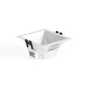 Square recessed downlight ring - Low UGR - Cutout 75 x 75mm