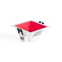 Square recessed downlight ring - Low UGR - Cutout 75 x 75mm