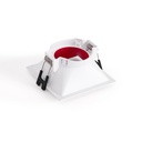Square recessed downlight ring - Low UGR - Cutout 75 x 75mm