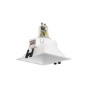 Square recessed downlight ring - Low UGR - Cutout 75 x 75mm