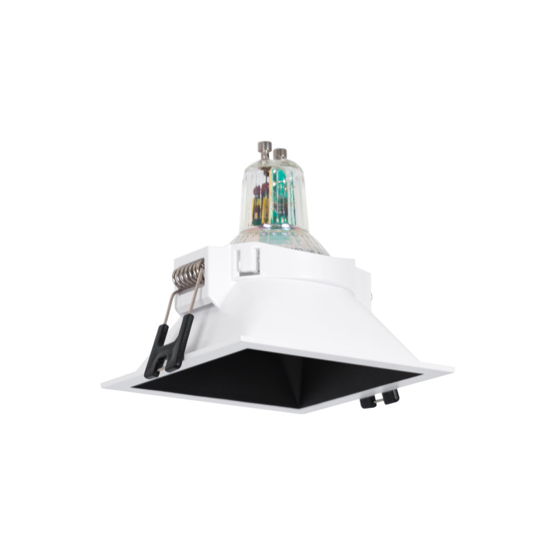Square recessed downlight ring - Low UGR - Cutout 75 x 75mm