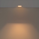 Asymmetrical square recessed downlight ring - Low UGR - Cutout 75x75mm