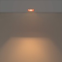 Asymmetrical square recessed downlight ring - Low UGR - Cutout 75x75mm