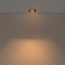 Asymmetrical square recessed downlight ring - Low UGR - Cutout 75x75mm