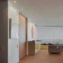 Asymmetrical square recessed downlight ring - Low UGR - Cutout 75x75mm
