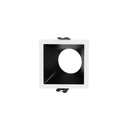 Asymmetrical square recessed downlight ring - Low UGR - Cutout 75x75mm