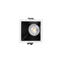 Asymmetrical square recessed downlight ring - Low UGR - Cutout 75x75mm