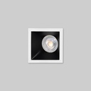 Asymmetrical square recessed downlight ring - Low UGR - Cutout 75x75mm